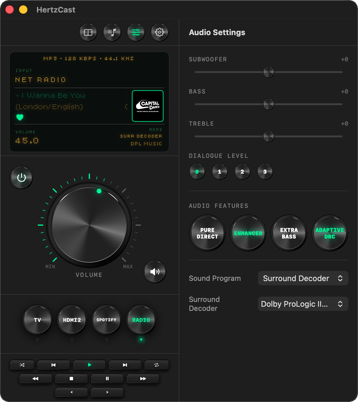 Audio Settings
